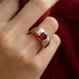 1.60 Karat Fire Garnet Taşlı Pırlantalı Özel Tasarım Yüzük ( Extraordinary ) - RNF0700 | Yüzükler | Ronaff Pırlanta | Tektaş Yüzük, Pırlanta Yüzük, Kolye, Küpe