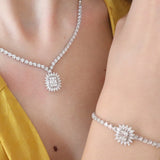 1.63 Karat Baget Markizli Pırlanta Gerdanlık - RNF0224 | Gerdanlık | Ronaff Pırlanta | Tektaş Yüzük, Pırlanta Yüzük, Kolye, Küpe