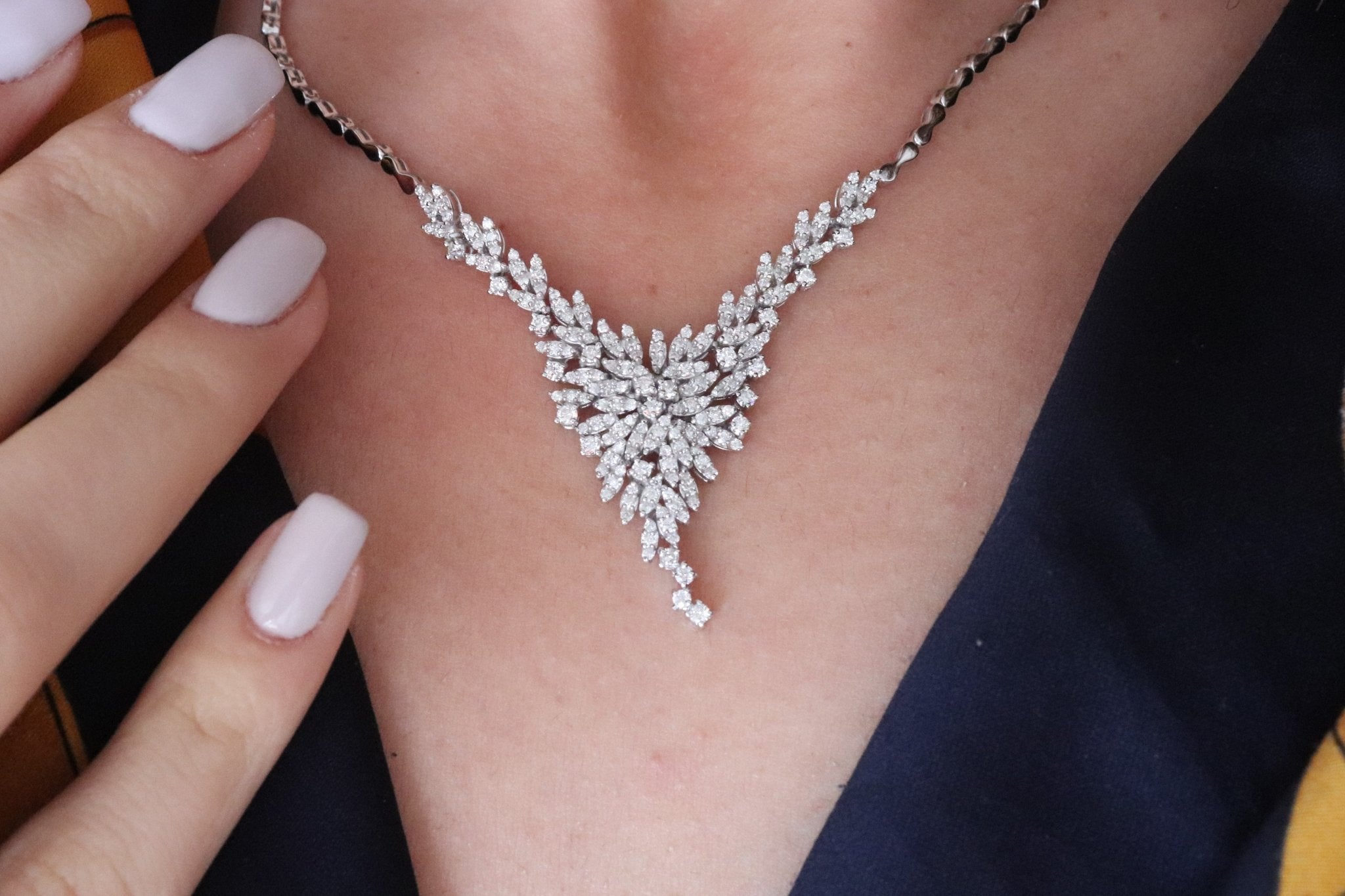 2.72 Karat Özel Tasarım Pırlanta Gerdanlık - RNF0215 | Gerdanlık | Ronaff Pırlanta | Tektaş Yüzük, Pırlanta Yüzük, Kolye, Küpe