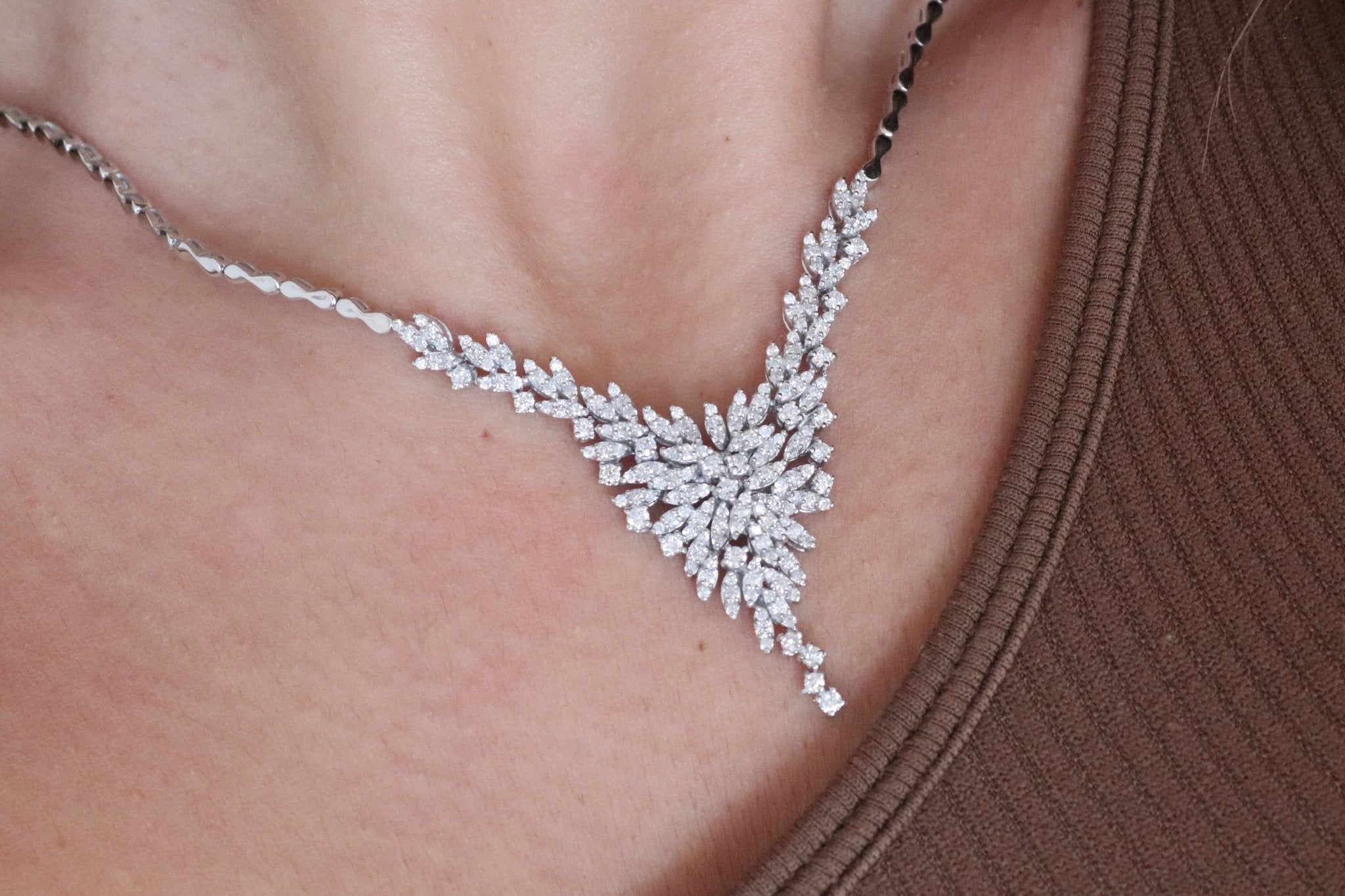 2.72 Karat Özel Tasarım Pırlanta Gerdanlık - RNF0215 | Gerdanlık | Ronaff Pırlanta | Tektaş Yüzük, Pırlanta Yüzük, Kolye, Küpe