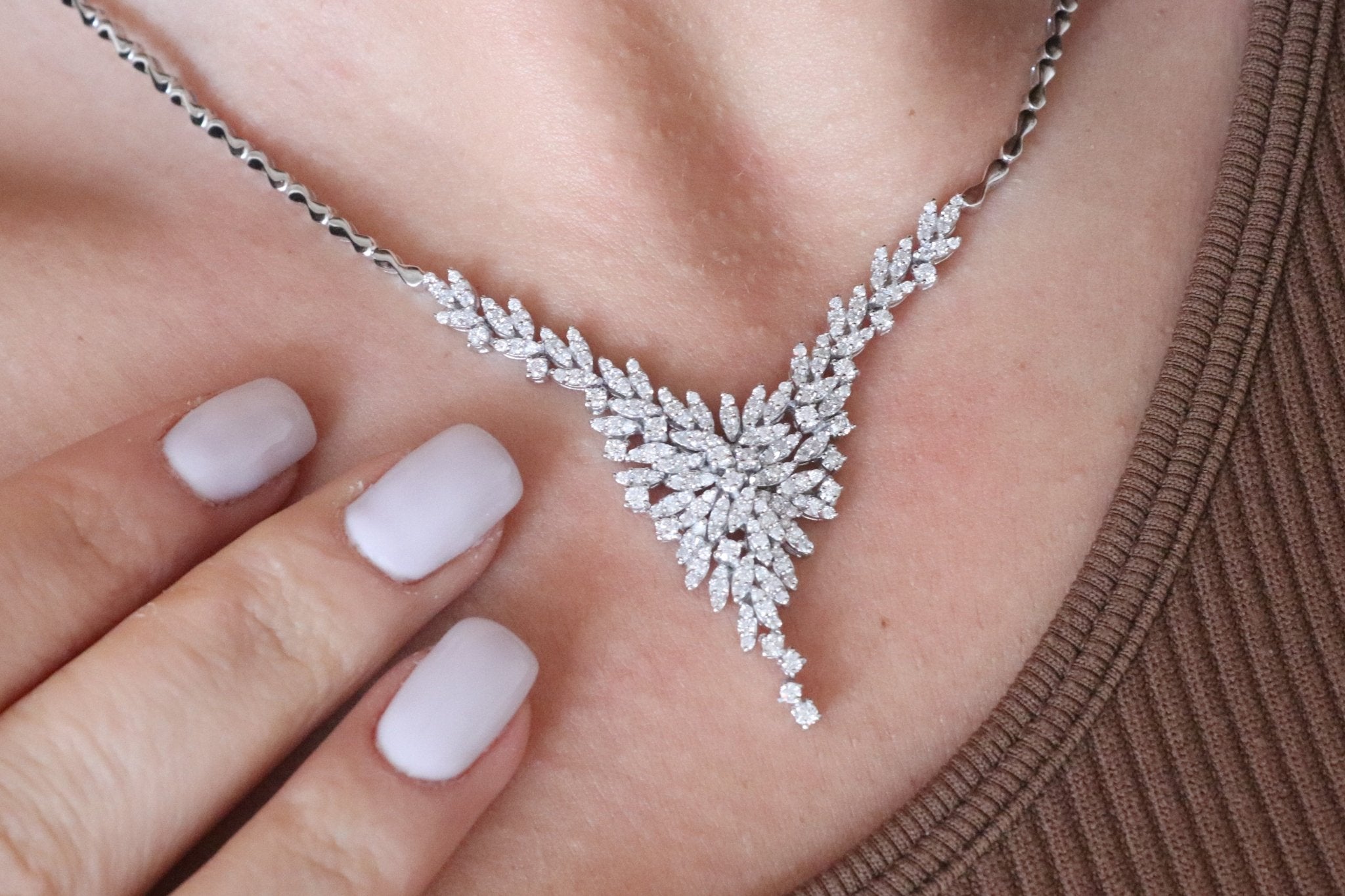 2.72 Karat Özel Tasarım Pırlanta Gerdanlık - RNF0215 | Gerdanlık | Ronaff Pırlanta | Tektaş Yüzük, Pırlanta Yüzük, Kolye, Küpe