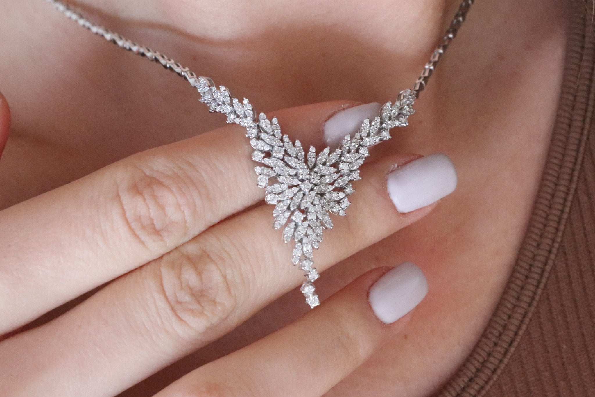 2.72 Karat Özel Tasarım Pırlanta Gerdanlık - RNF0215 | Gerdanlık | Ronaff Pırlanta | Tektaş Yüzük, Pırlanta Yüzük, Kolye, Küpe