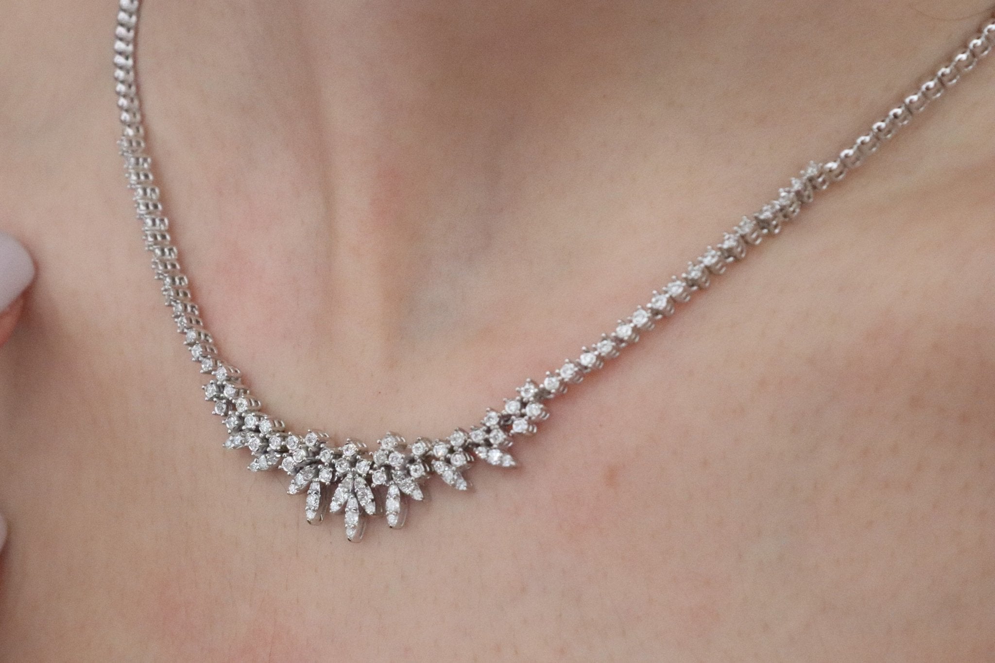 1.00 Karat Pırlanta Gerdanlık - RNF0326 | Gerdanlık | Ronaff Pırlanta | Tektaş Yüzük, Pırlanta Yüzük, Kolye, Küpe