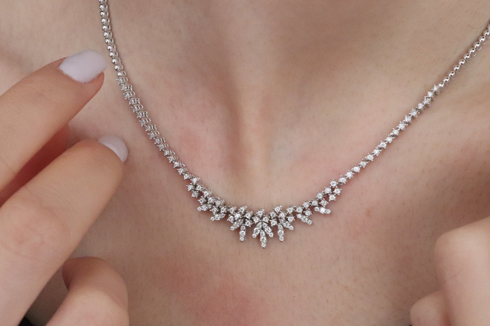 1.00 Karat Pırlanta Gerdanlık - RNF0326 | Gerdanlık | Ronaff Pırlanta | Tektaş Yüzük, Pırlanta Yüzük, Kolye, Küpe