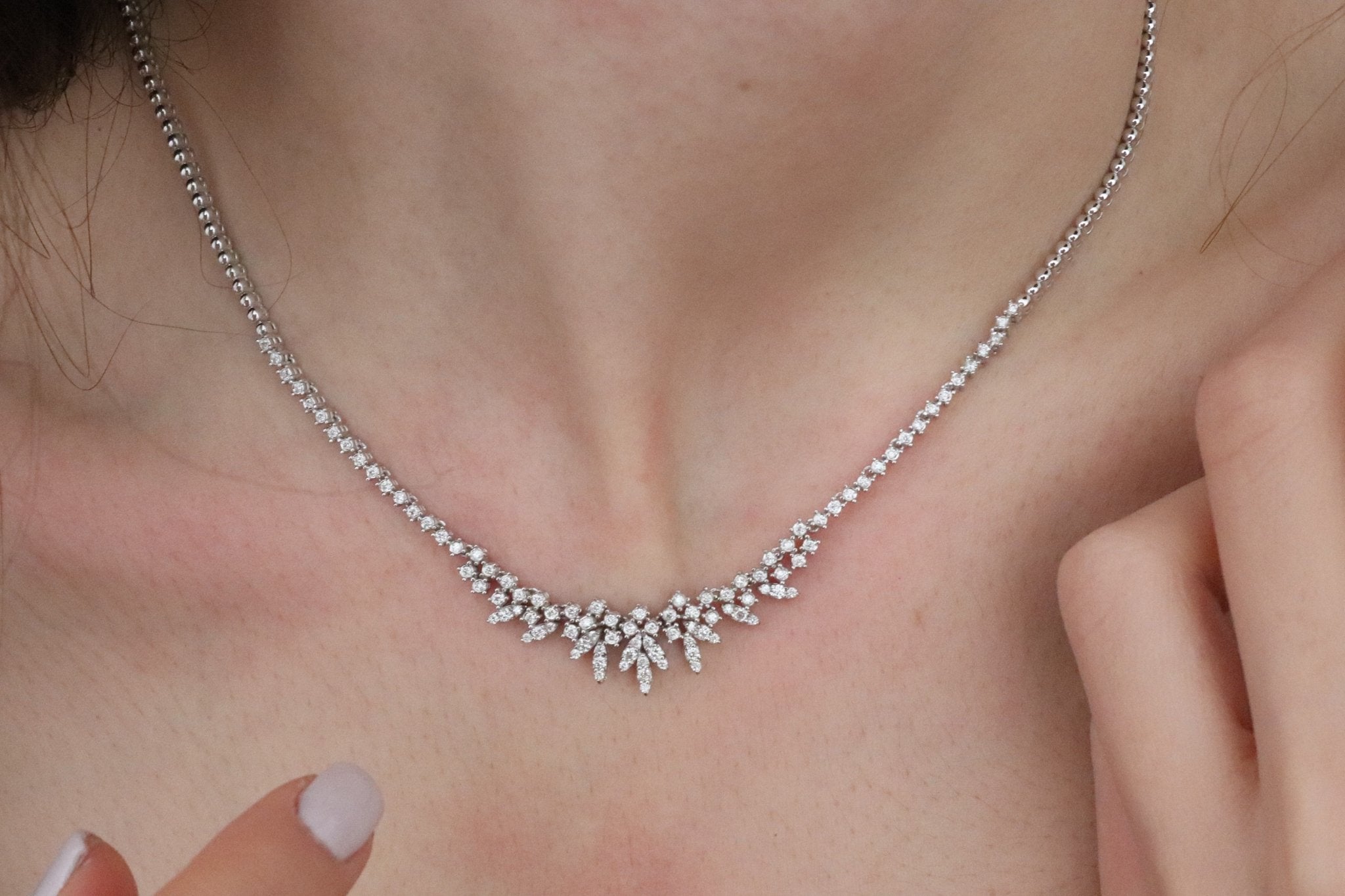 1.00 Karat Pırlanta Gerdanlık - RNF0326 | Gerdanlık | Ronaff Pırlanta | Tektaş Yüzük, Pırlanta Yüzük, Kolye, Küpe