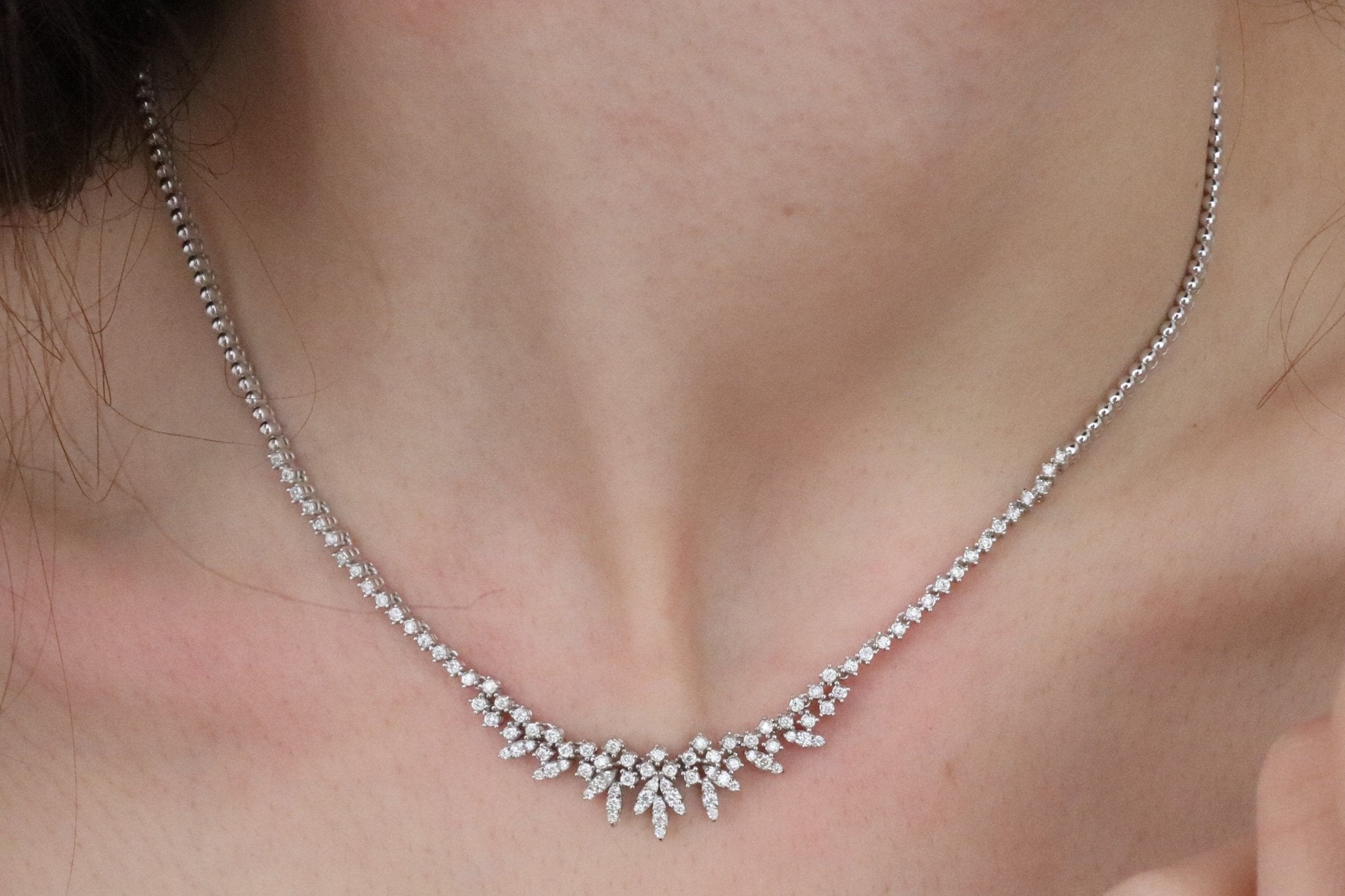 1.00 Karat Pırlanta Gerdanlık - RNF0326 | Gerdanlık | Ronaff Pırlanta | Tektaş Yüzük, Pırlanta Yüzük, Kolye, Küpe