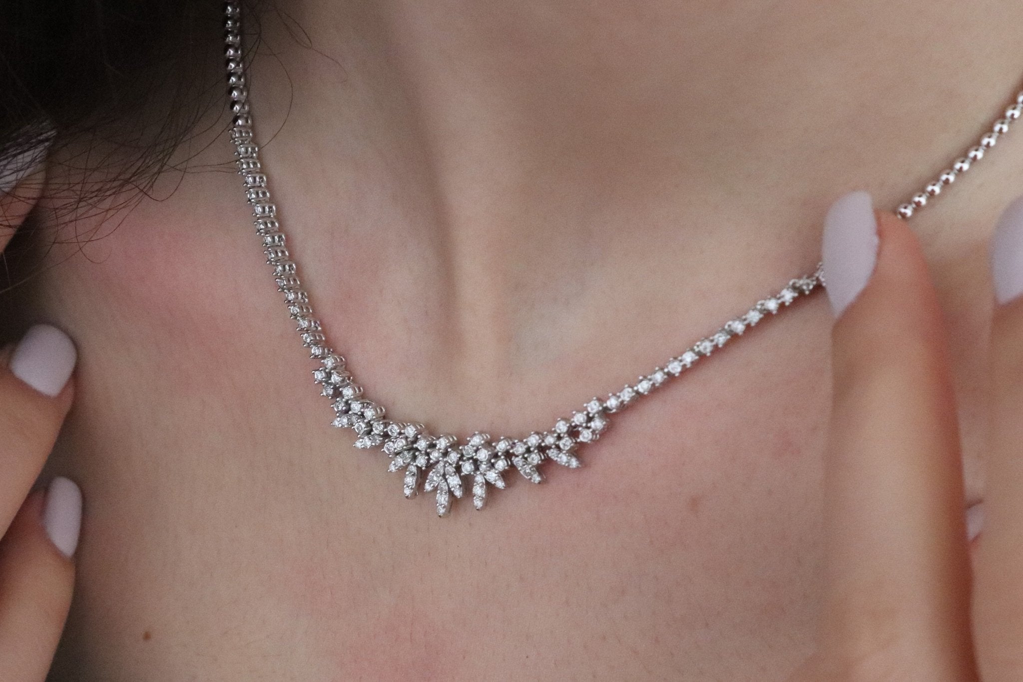 1.00 Karat Pırlanta Gerdanlık - RNF0326 | Gerdanlık | Ronaff Pırlanta | Tektaş Yüzük, Pırlanta Yüzük, Kolye, Küpe