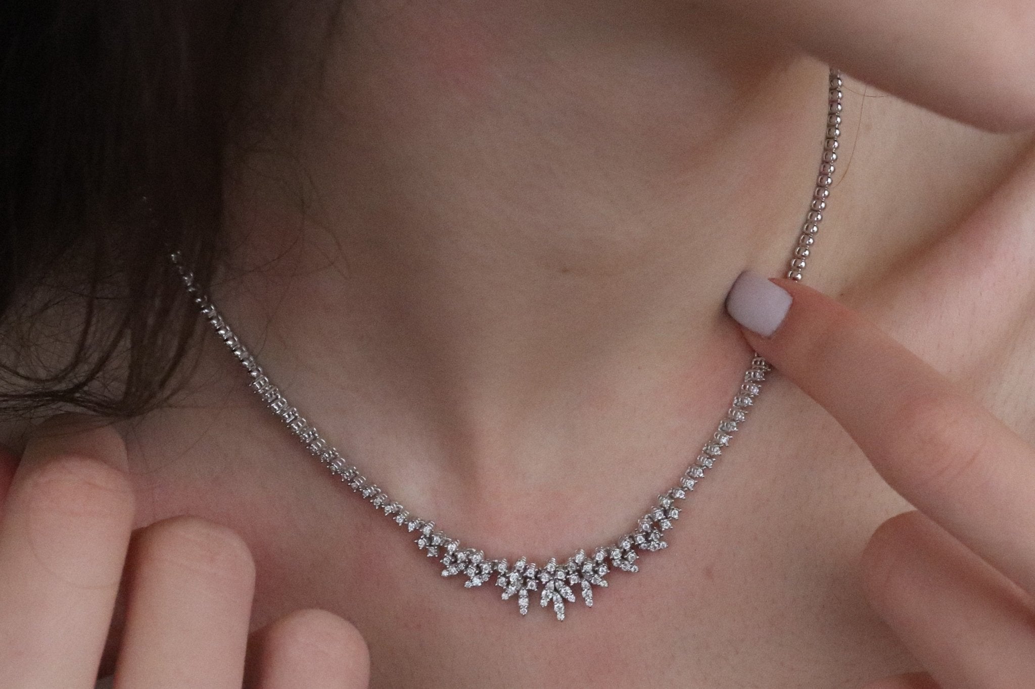 1.00 Karat Pırlanta Gerdanlık - RNF0326 | Gerdanlık | Ronaff Pırlanta | Tektaş Yüzük, Pırlanta Yüzük, Kolye, Küpe