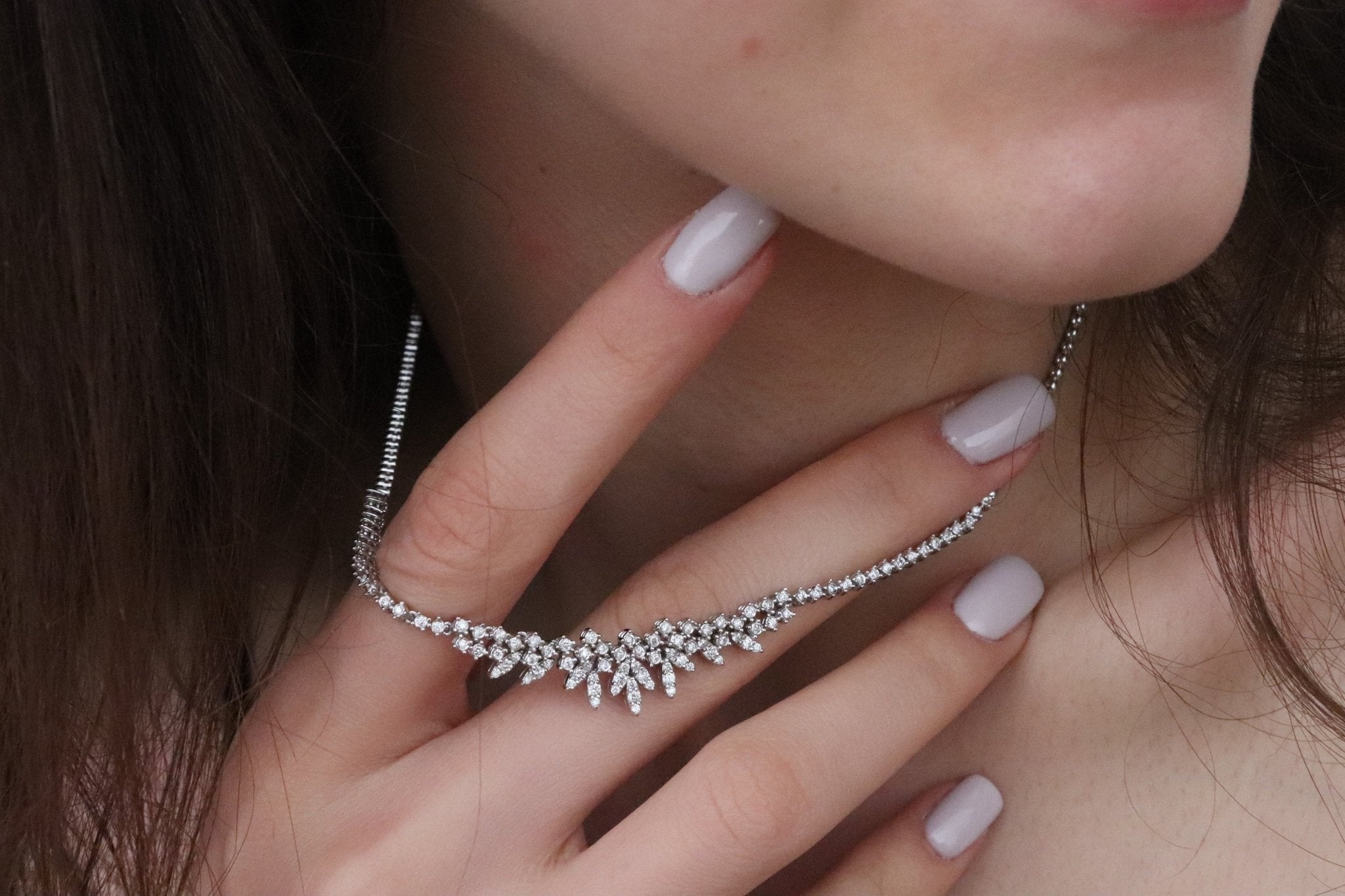 1.00 Karat Pırlanta Gerdanlık - RNF0326 | Gerdanlık | Ronaff Pırlanta | Tektaş Yüzük, Pırlanta Yüzük, Kolye, Küpe