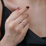 1.90 Karat Morganit Pırlantalı Yüzük - RNF0644 | Renkli Taşlı Yüzükler | Ronaff Pırlanta | Tektaş Yüzük, Pırlanta Yüzük, Kolye, Küpe