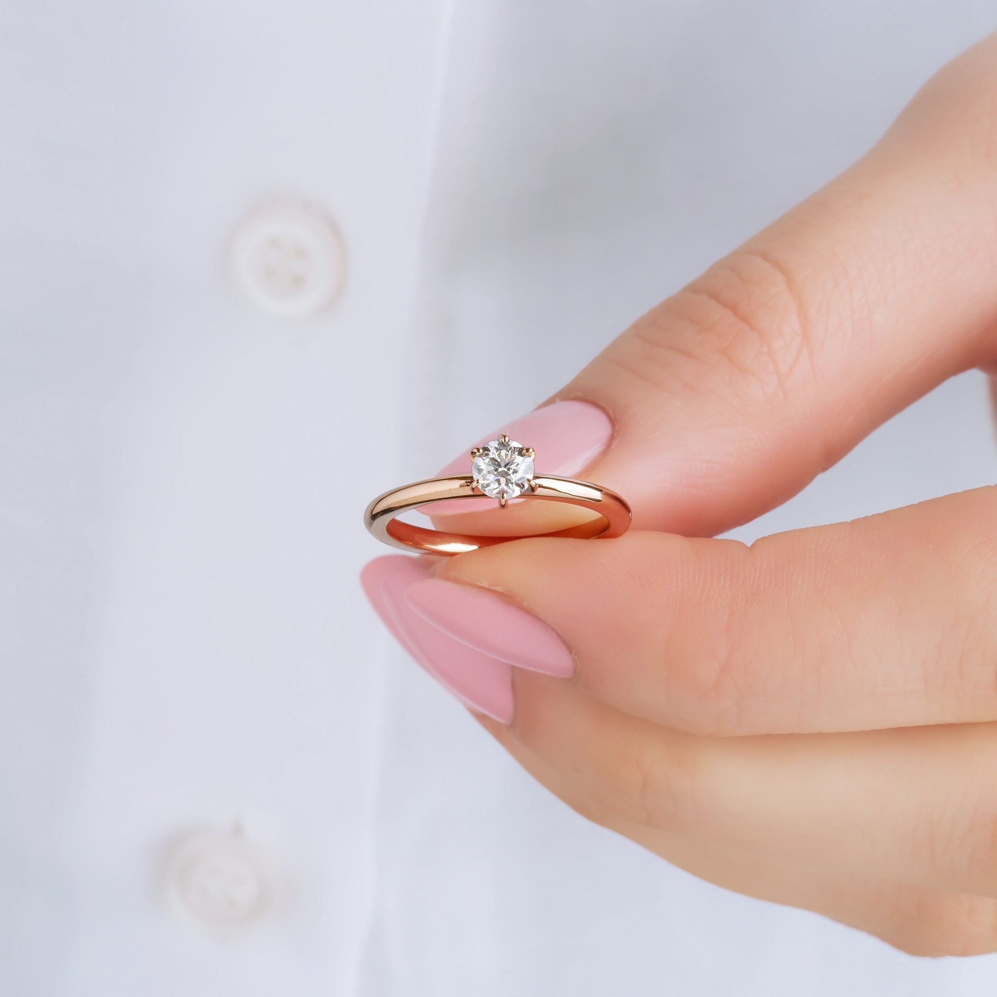 0.20 Karat Yuvarlak Kesim Tektaş Pırlanta Yüzük - RNF0517 | Tektaş Pırlanta | Ronaff Pırlanta | Tektaş Yüzük, Pırlanta Yüzük, Kolye, Küpe