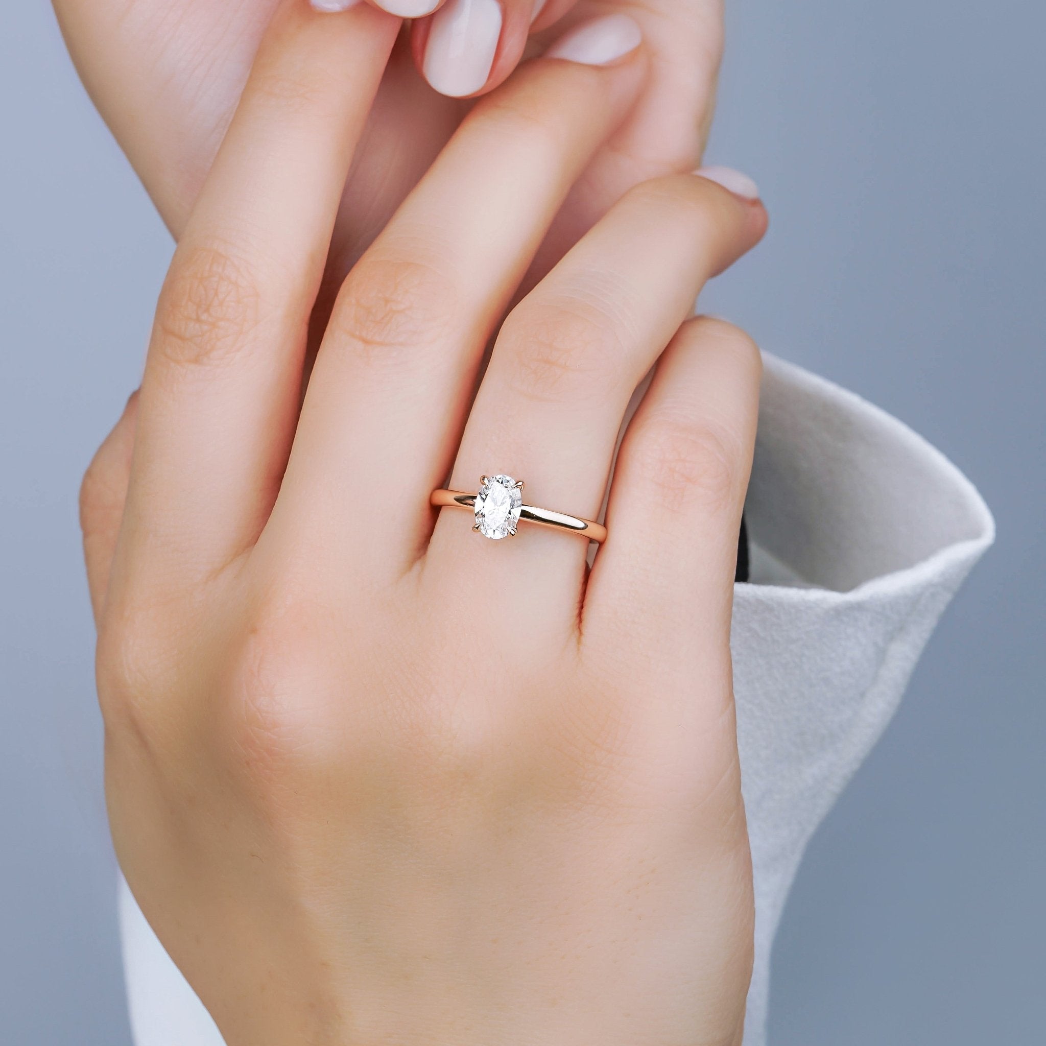 0.70 Karat Oval Kesim Pırlanta GIA/HRD Sertifikalı Tektaş Yüzük - RNF0355 | Tektaş Pırlanta | Ronaff Pırlanta | Tektaş Yüzük, Pırlanta Yüzük, Kolye, Küpe