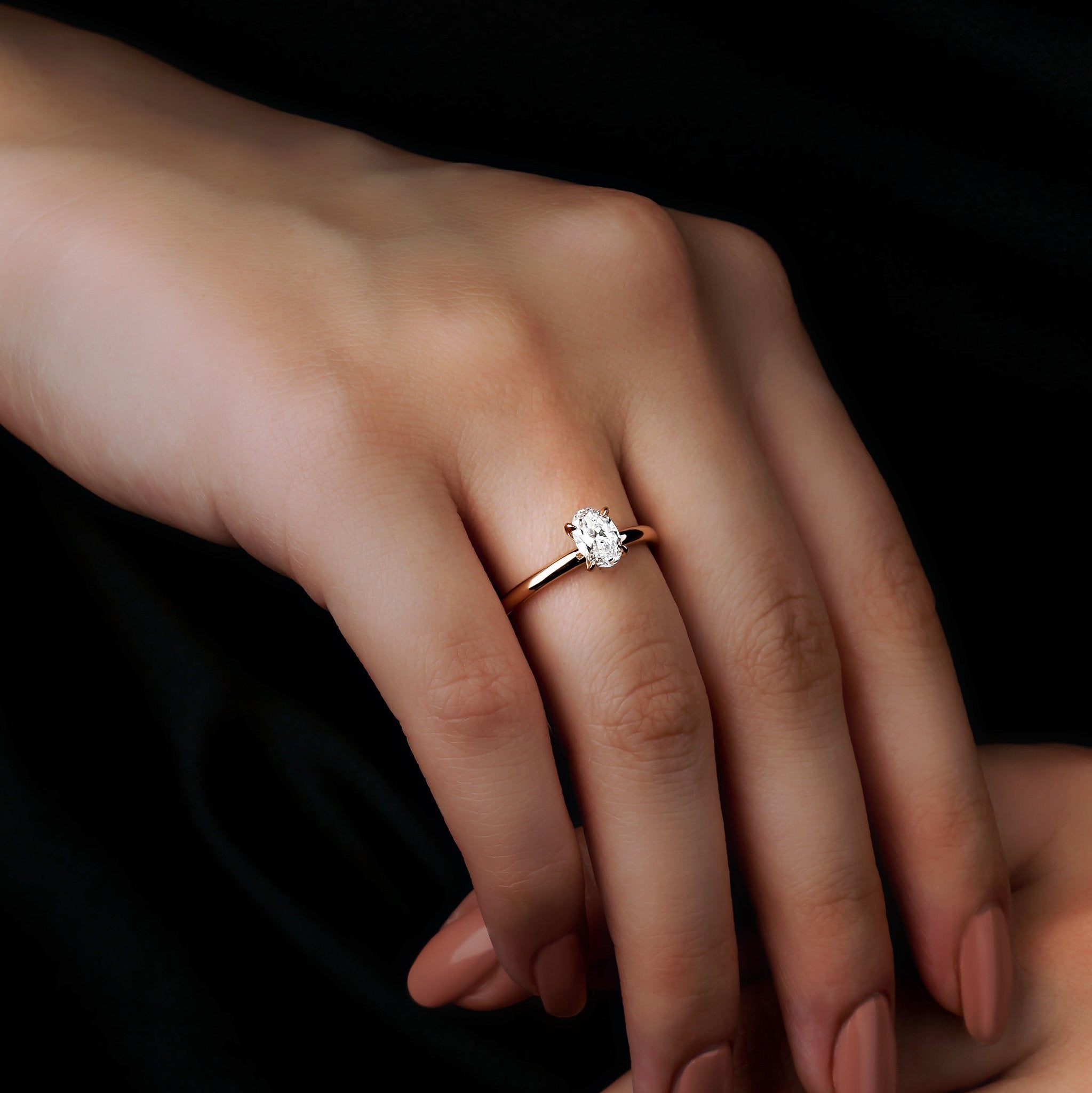 0.70 Karat Oval Kesim Pırlanta GIA/HRD Sertifikalı Tektaş Yüzük - RNF0355 | Tektaş Pırlanta | Ronaff Pırlanta | Tektaş Yüzük, Pırlanta Yüzük, Kolye, Küpe