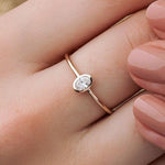 0.27 Karat Oval Kesim Pırlanta Tektaş Yüzük - RNF0337 | Tektaş Pırlanta | Ronaff Pırlanta | Tektaş Yüzük, Pırlanta Yüzük, Kolye, Küpe