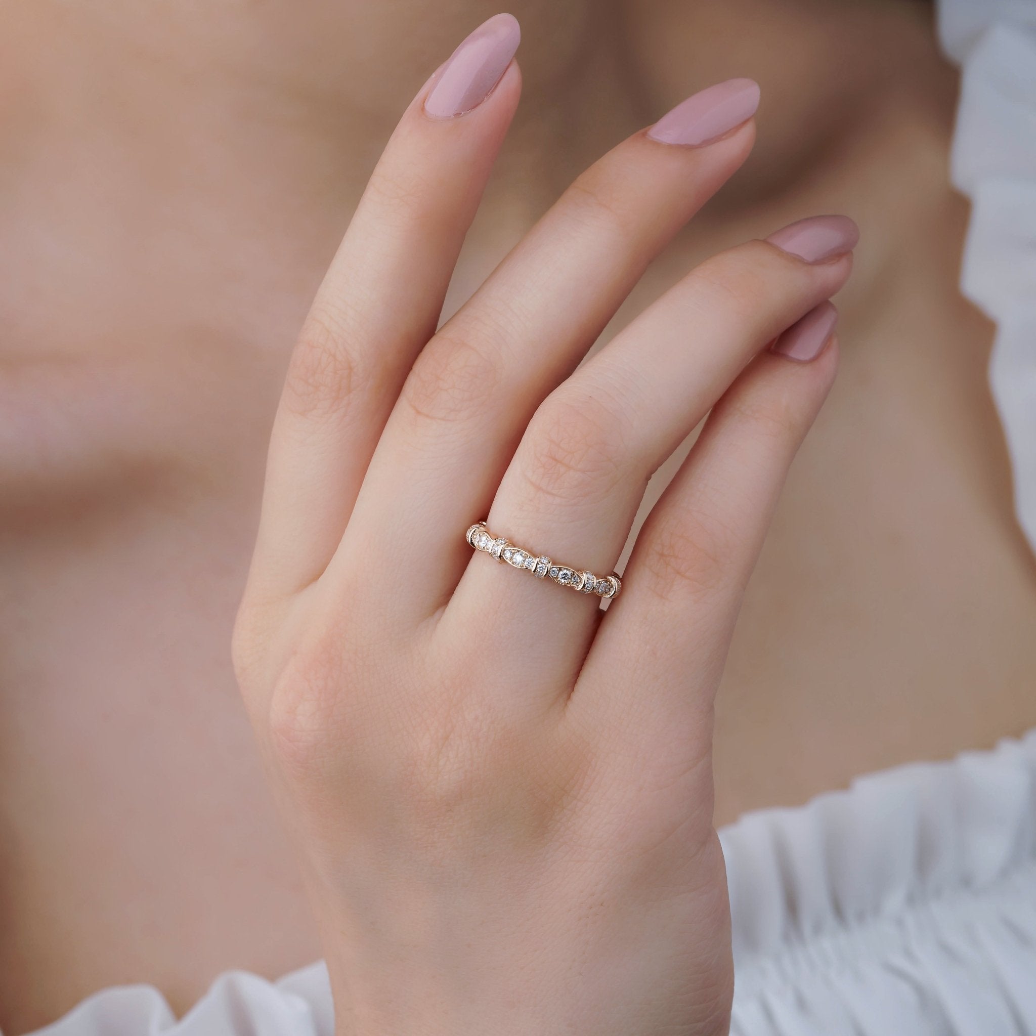 0.22 Karat Yuvarlak Kesim Pırlanta Yarımtur Yüzük - RNF0898 | Pırlanta Yüzük | Ronaff Pırlanta | Tektaş Yüzük, Pırlanta Yüzük, Kolye, Küpe