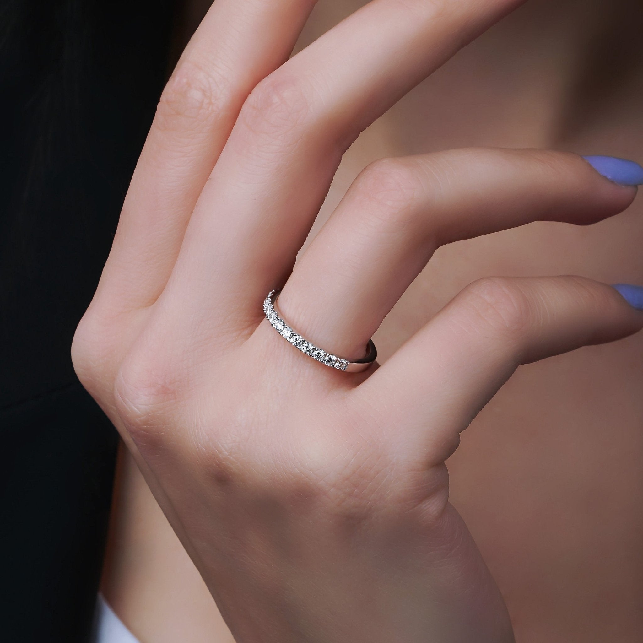 0.20 Karat Yarımtur Pırlanta Yüzük - RNF0392 | Yarımtur Pırlanta Yüzük | Ronaff Pırlanta | Tektaş Yüzük, Pırlanta Yüzük, Kolye, Küpe