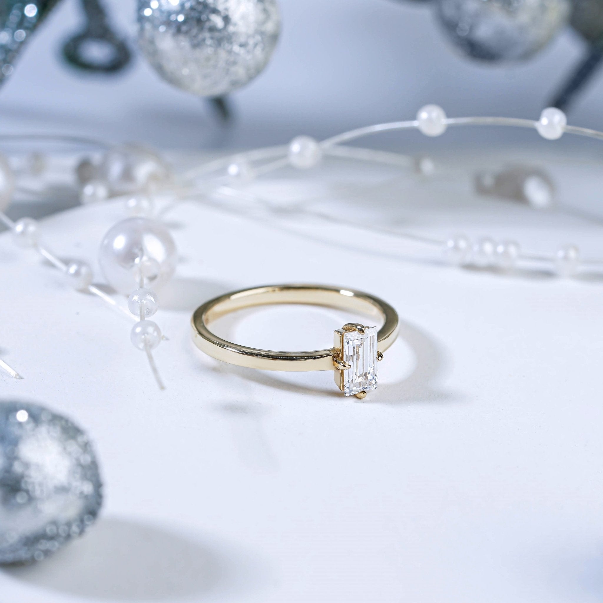 Baget Kesim GIA/HRD Sertifikalı Tektaş Pırlanta Yüzük - RNF0438 | Tektaş Pırlanta | Ronaff Pırlanta | Tektaş Yüzük, Pırlanta Yüzük, Kolye, Küpe