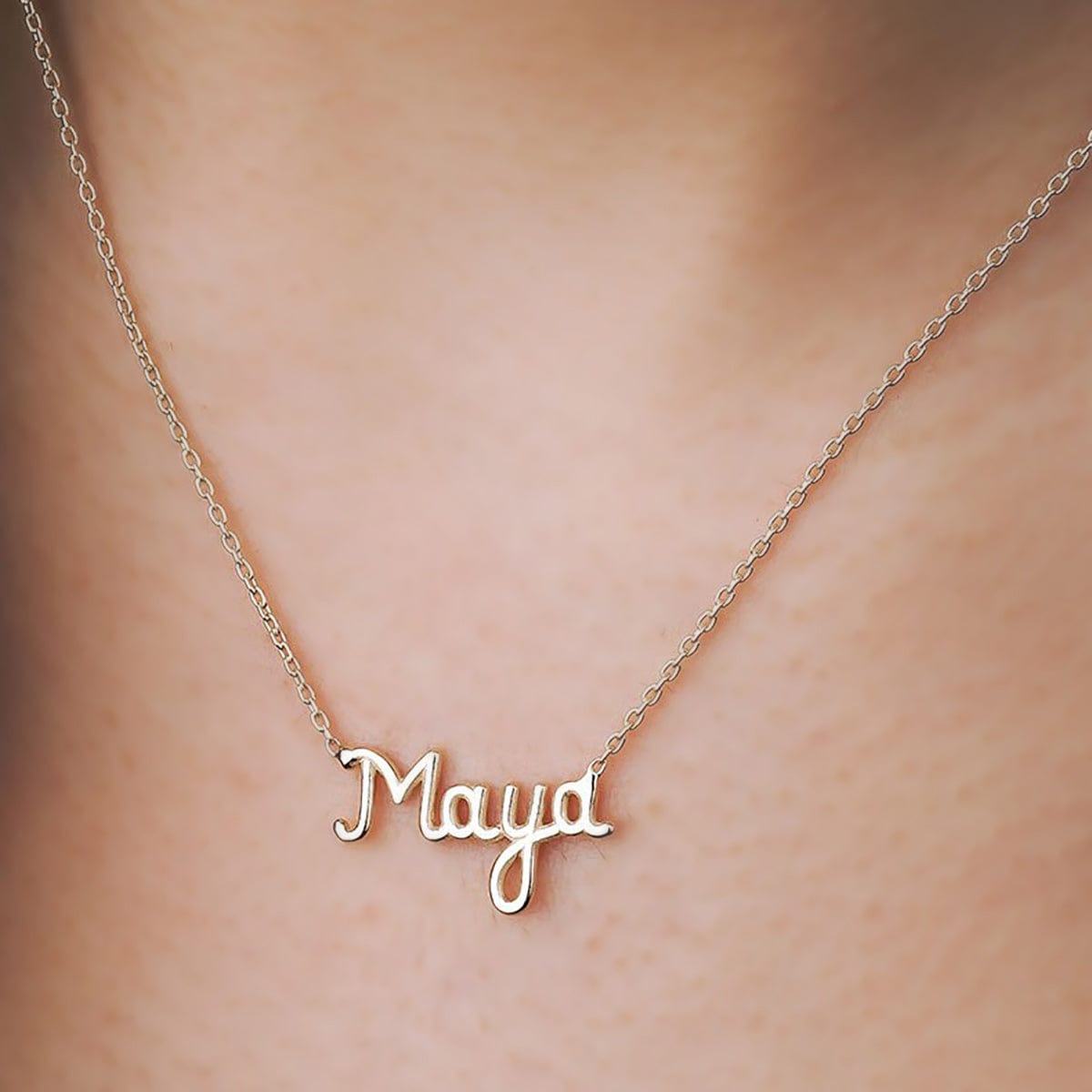 Kişiye Özel İsimli Kolye - RNF0172 | Pırlanta Kolye | Ronaff Pırlanta | Tektaş Yüzük, Pırlanta Yüzük, Kolye, Küpe