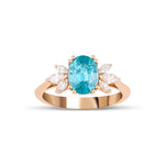 1.80 Karat Natural Mavi Zirkonyum & 0.40 Karat Markiz Kesim Pırlanta Yüzük - RNF0668 | Renkli Taşlı Yüzükler | Ronaff Pırlanta | Tektaş Yüzük, Pırlanta Yüzük, Kolye, Küpe