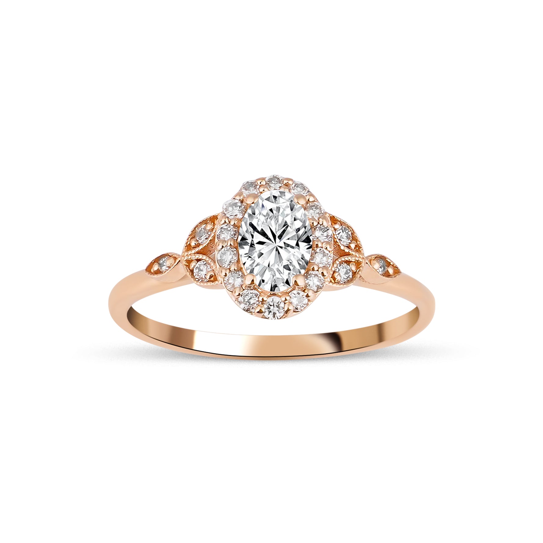 0.58 Karat Oval Kesim HRD Sertifikalı Vintage Pırlanta Yüzük - RNF0670 | Pırlanta Yüzük | Ronaff Pırlanta | Tektaş Yüzük, Pırlanta Yüzük, Kolye, Küpe