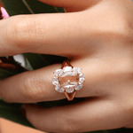 6.88 Karat Oval Morganit&1.60 Karat Oval Pırlanta Özel Tasarım Anturaj Yüzük - RNF0844 | Renkli Taşlı Yüzükler | Ronaff Pırlanta | Tektaş Yüzük, Pırlanta Yüzük, Kolye, Küpe