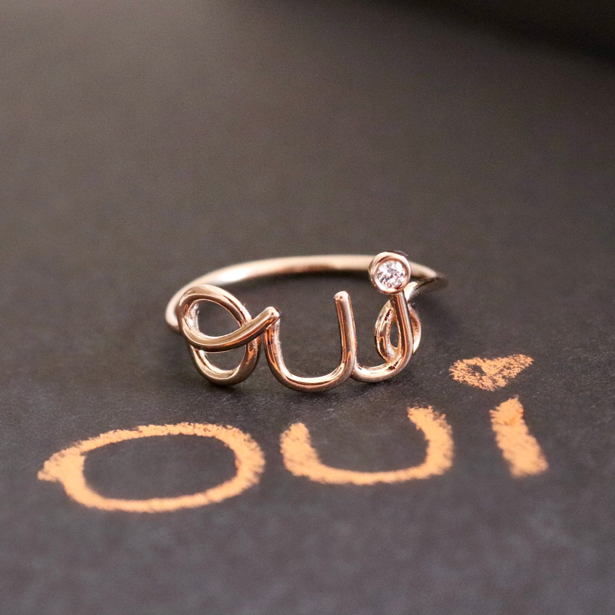 Özel Tasarım Pırlantalı Oui Yüzük - RNF0496 | Tektaş Pırlanta | Ronaff Pırlanta | Tektaş Yüzük, Pırlanta Yüzük, Kolye, Küpe