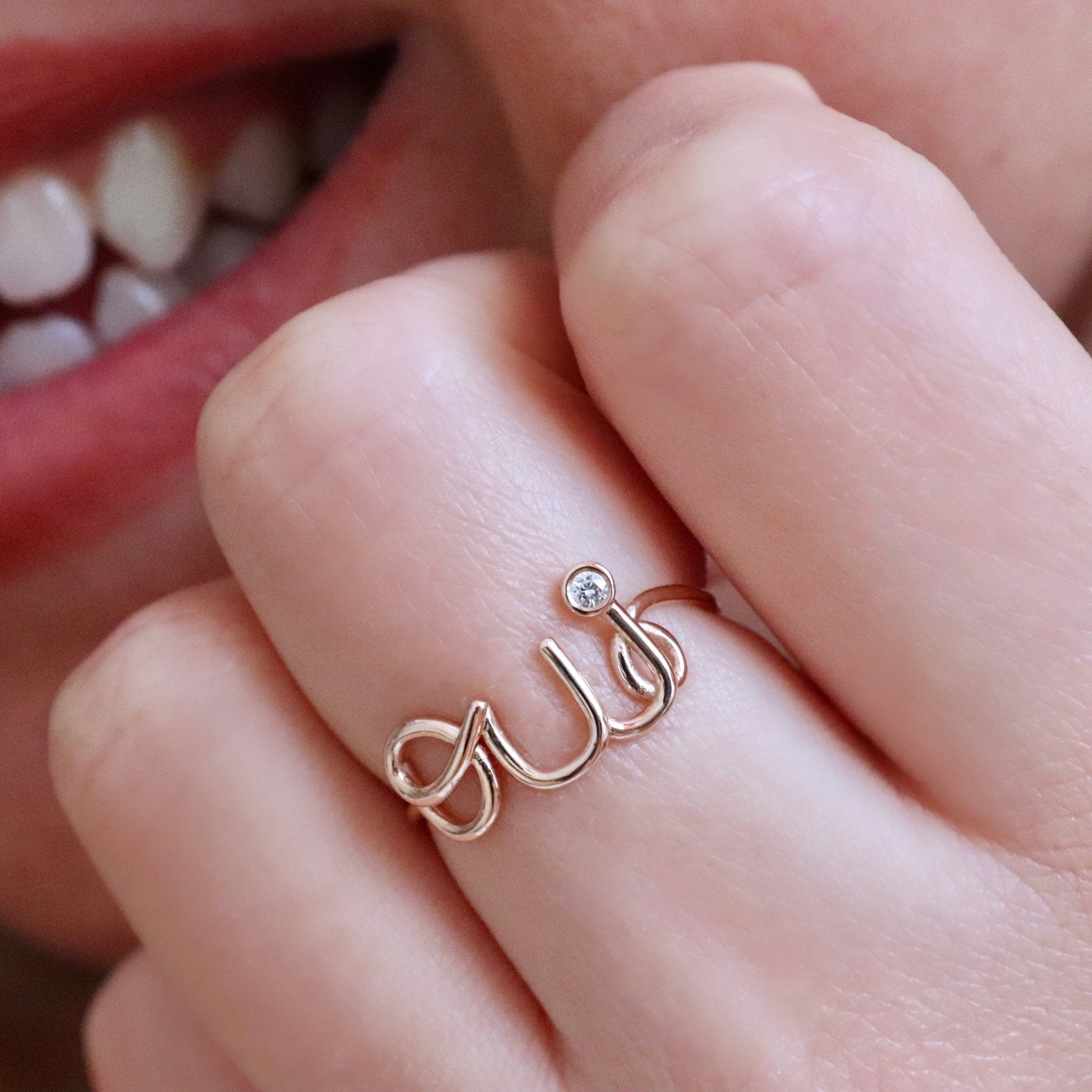 Özel Tasarım Pırlantalı Oui Yüzük - RNF0496 | Tektaş Pırlanta | Ronaff Pırlanta | Tektaş Yüzük, Pırlanta Yüzük, Kolye, Küpe