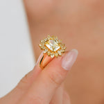 3.28 Karat Quartz & 1.28 Karat Sarı Safir Özel Tasarım Vintage Yüzük - RNF0814 | Pırlanta Yüzük | Ronaff Pırlanta | Tektaş Yüzük, Pırlanta Yüzük, Kolye, Küpe