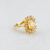 3.28 Karat Quartz & 1.28 Karat Sarı Safir Özel Tasarım Vintage Yüzük - RNF0814 | Pırlanta Yüzük | Ronaff Pırlanta | Tektaş Yüzük, Pırlanta Yüzük, Kolye, Küpe