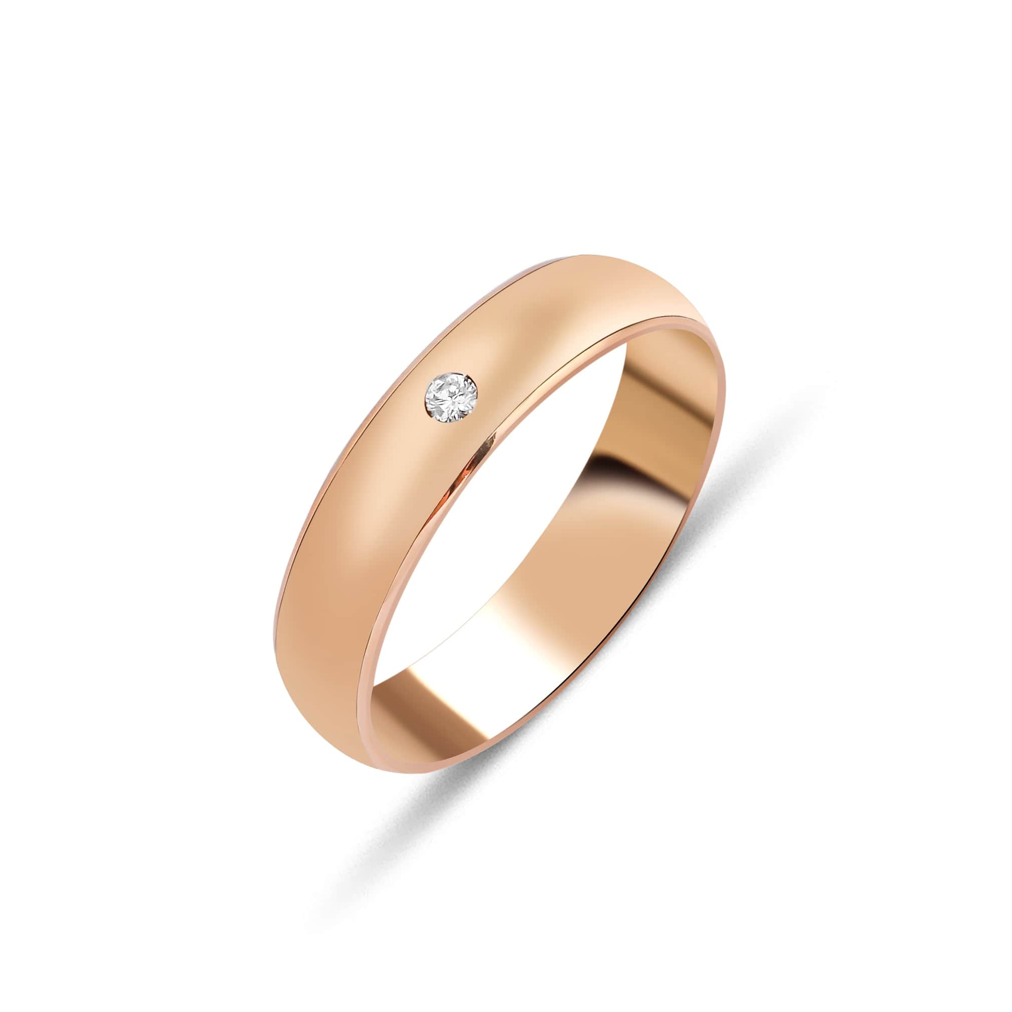 4 mm Pırlantalı Klasik Bombeli Çift Rose Alyans - RNF0203 | Alyans | Ronaff Pırlanta | Tektaş Yüzük, Pırlanta Yüzük, Kolye, Küpe