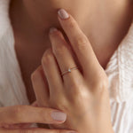 0.08 Karat Baget Pırlanta Burgu Yüzük - RNF0292 | Tektaş Pırlanta | Ronaff Pırlanta | Tektaş Yüzük, Pırlanta Yüzük, Kolye, Küpe