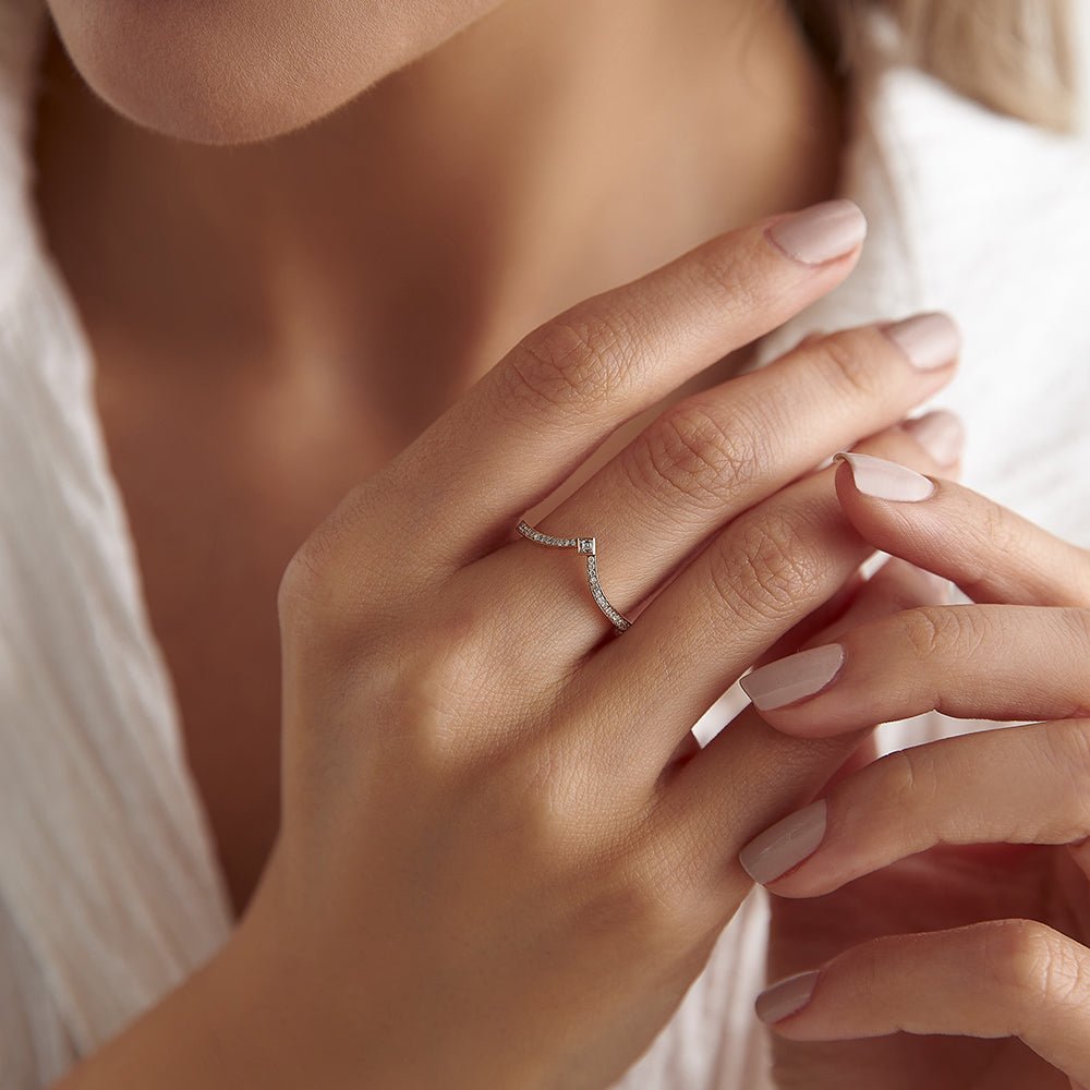 0.12 Karat Yuvarlak & 0.04 Karat Prenses Kesim Tasarım Yüzük - RNF0868 | Pırlanta Yüzük | Ronaff Pırlanta | Tektaş Yüzük, Pırlanta Yüzük, Kolye, Küpe