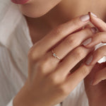 0.15 Karat Baget Pırlantalı Mini Yüzük - RNF0291 | Tektaş Pırlanta | Ronaff Pırlanta | Tektaş Yüzük, Pırlanta Yüzük, Kolye, Küpe