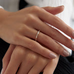 0.28 Karat Baget Kesim Yarımtur Pırlanta Yüzük - RNF0442 | Tektaş Pırlanta | Ronaff Pırlanta | Tektaş Yüzük, Pırlanta Yüzük, Kolye, Küpe