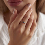 0.86 Karat Oval Kesim Safir Pırlantalı Yüzük - RNF0497 | Renkli Taşlı Yüzükler | Ronaff Pırlanta | Tektaş Yüzük, Pırlanta Yüzük, Kolye, Küpe