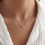 0.22 Karat Pırlanta Üçtaş Mini Kolye - RNF0327 | Pırlanta Kolye | Ronaff Pırlanta | Tektaş Yüzük, Pırlanta Yüzük, Kolye, Küpe