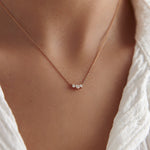 0.22 Karat Pırlanta Üçtaş Mini Kolye - RNF0327 | Pırlanta Kolye | Ronaff Pırlanta | Tektaş Yüzük, Pırlanta Yüzük, Kolye, Küpe