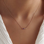 0.28 Karat Ametist Pırlantalı Rose Kolye - RNF0296 | Renkli Taşlı Kolyeler | Ronaff Pırlanta | Tektaş Yüzük, Pırlanta Yüzük, Kolye, Küpe