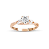 0.70 Karat Yuvarlak Kesim HRD Sertifikalı Markizli Tektaş Pırlanta Yüzük - RNF0671 | Pırlanta Yüzük | Ronaff Pırlanta | Tektaş Yüzük, Pırlanta Yüzük, Kolye, Küpe