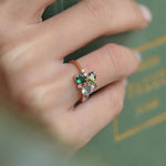 1.32 Karat Yeşilin Tonları Renkli Pırlantalı Özel Tasarım Yüzük - RNF0143 | Renkli Pırlantalı Yüzükler | Ronaff Pırlanta | Tektaş Yüzük, Pırlanta Yüzük, Kolye, Küpe