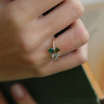 1.32 Karat Yeşilin Tonları Renkli Pırlantalı Özel Tasarım Yüzük - RNF0143 | Renkli Pırlantalı Yüzükler | Ronaff Pırlanta | Tektaş Yüzük, Pırlanta Yüzük, Kolye, Küpe