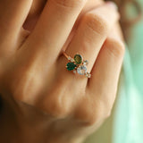 1.32 Karat Yeşilin Tonları Renkli Pırlantalı Özel Tasarım Yüzük - RNF0143 | Renkli Pırlantalı Yüzükler | Ronaff Pırlanta | Tektaş Yüzük, Pırlanta Yüzük, Kolye, Küpe