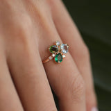 1.32 Karat Yeşilin Tonları Renkli Pırlantalı Özel Tasarım Yüzük - RNF0143 | Renkli Pırlantalı Yüzükler | Ronaff Pırlanta | Tektaş Yüzük, Pırlanta Yüzük, Kolye, Küpe