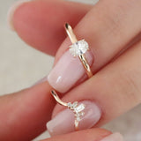 0.30 Karat Oval Kesim Tektaş Pırlanta Yüzük & 0.14 Karat Baget Kesim Pırlantalı Ek Yüzük - RNF0509 | Tektaş Yüzükler | Ronaff Pırlanta | Tektaş Yüzük, Pırlanta Yüzük, Kolye, Küpe