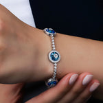 2.12 Karat Nazar Boncuklu Pırlanta Bileklik - RNF0349 | Pırlanta Bileklik | Ronaff Pırlanta | Tektaş Yüzük, Pırlanta Yüzük, Kolye, Küpe