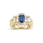 1.50 ct Emerald Kesim Safir & 0.62 Karat Özel Kesim Baget Pırlantalı Yüzük (One and Only) - RNF0666 | Pırlanta Yüzük | Ronaff Pırlanta | Tektaş Yüzük, Pırlanta Yüzük, Kolye, Küpe