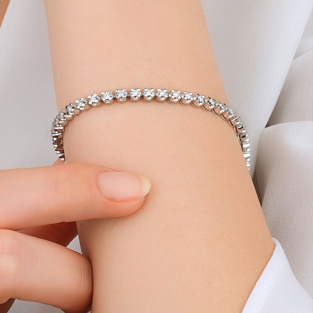 2.50 Karat Suyolu Pırlanta Bileklik - RNF0632 | Pırlanta Bileklik | Ronaff Pırlanta | Tektaş Yüzük, Pırlanta Yüzük, Kolye, Küpe